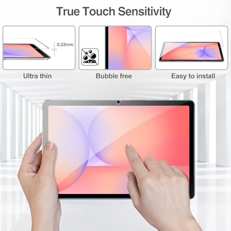 2 Pack Screen Protector for Tablet Galaxy Tab S11/ Tab S10 Lite/Tab S10 FE 2025/Tab S9 FE 10.9/ Tab S9 2023/ Tab S8 2022/ Tab S7 2020 11, Hardness Tempered Glass Screen Film Guard - Image 4