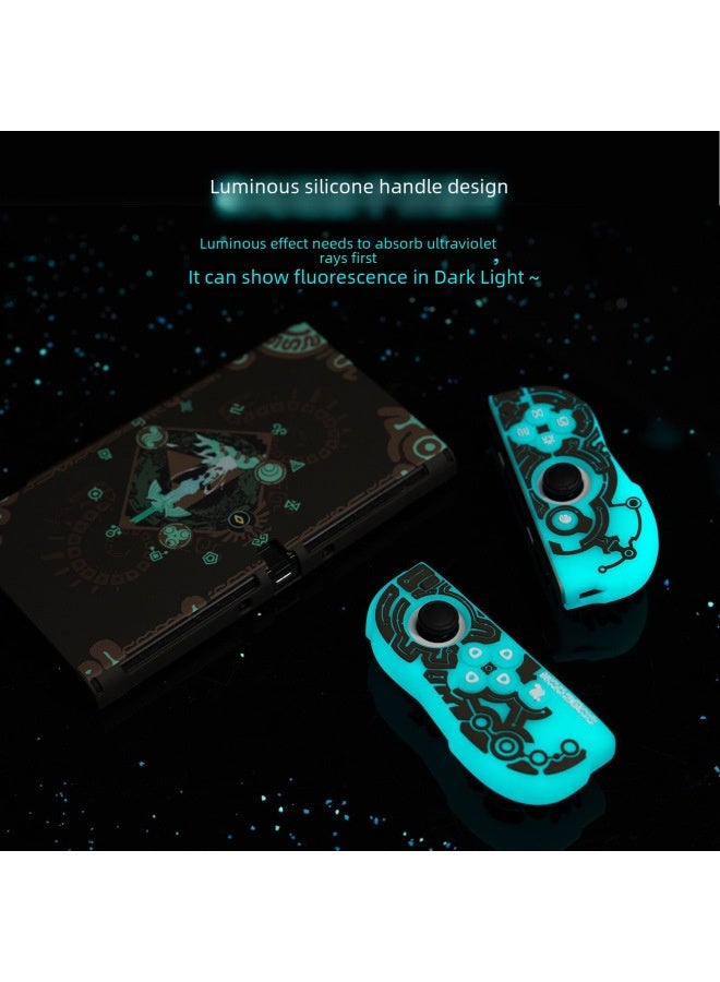 Nintendo Switch Protective Case Nsoled Glowing Handle Cover Joystick Cap Legend Zelda Tears The Kingdom Storage Bag-Model:(Spot) Switch Lost Territory Luminous Storage Bag  - Image 4