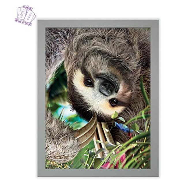 3D LiveLife Lenticular Wall Art Prints Hangin' Around from Deluxebase. Unframed 3D Sloth Poster. Perfect wall decor. Original artwork licensed from renowned artist, David Penfound - Image 3