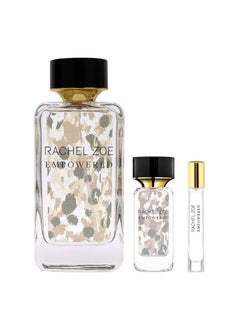 RACHEL ZOE Empowered Value Set  Designer Women Perfume Body Spray for Women  Vanilla Eau de Parfum Sprays  Ideal Perfume Gift Set for Women  3 pc