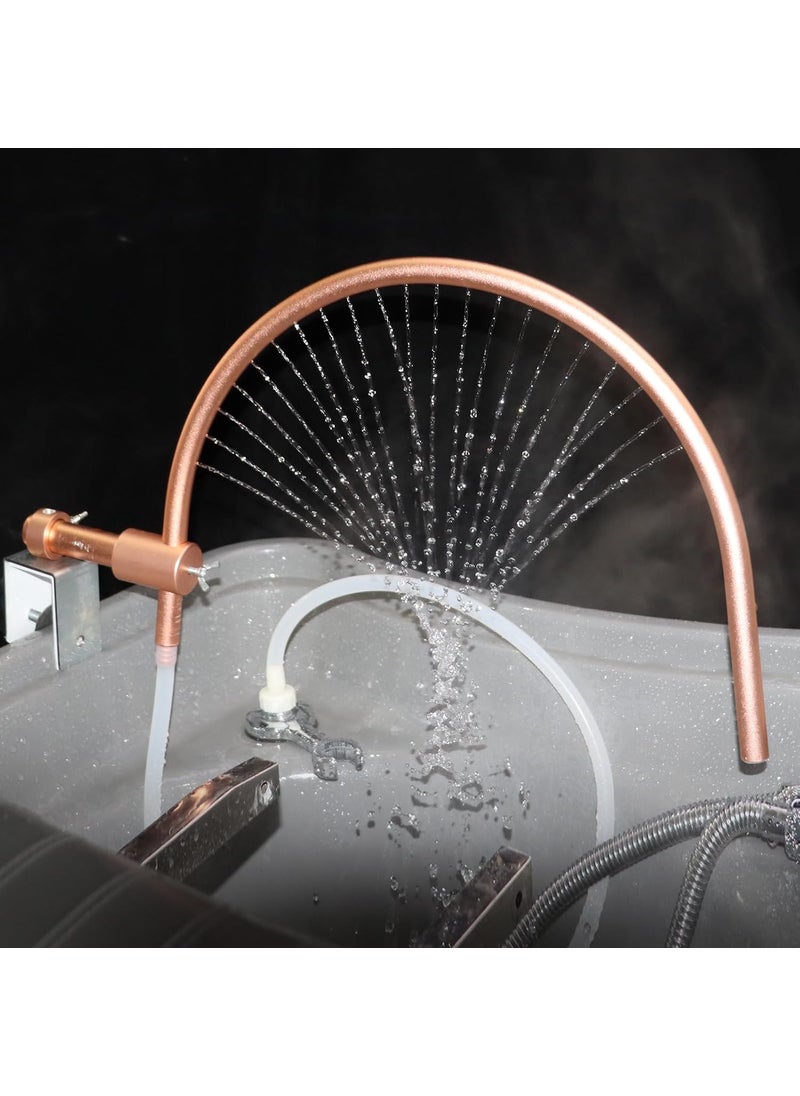 MoyRetty MoyRetty Head Spa Equipment Frame with Pump Portable Extensions Water Circulation Waterfall Scalp Massage Water Outlet Basin Attachment Rack 