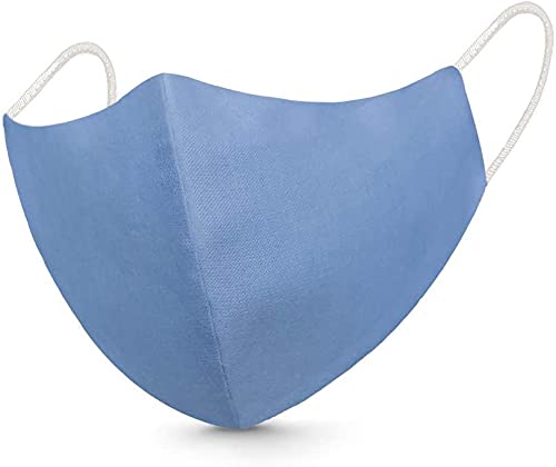 NGEL Pure Cotton Face Mask for Women/Men, Digital Printed Mask/Plain Face Mask, 3 Layers Skin Friendly Washable Fabric, Light Weight & Comfortable Mask(Pack Of 6) - Image 5