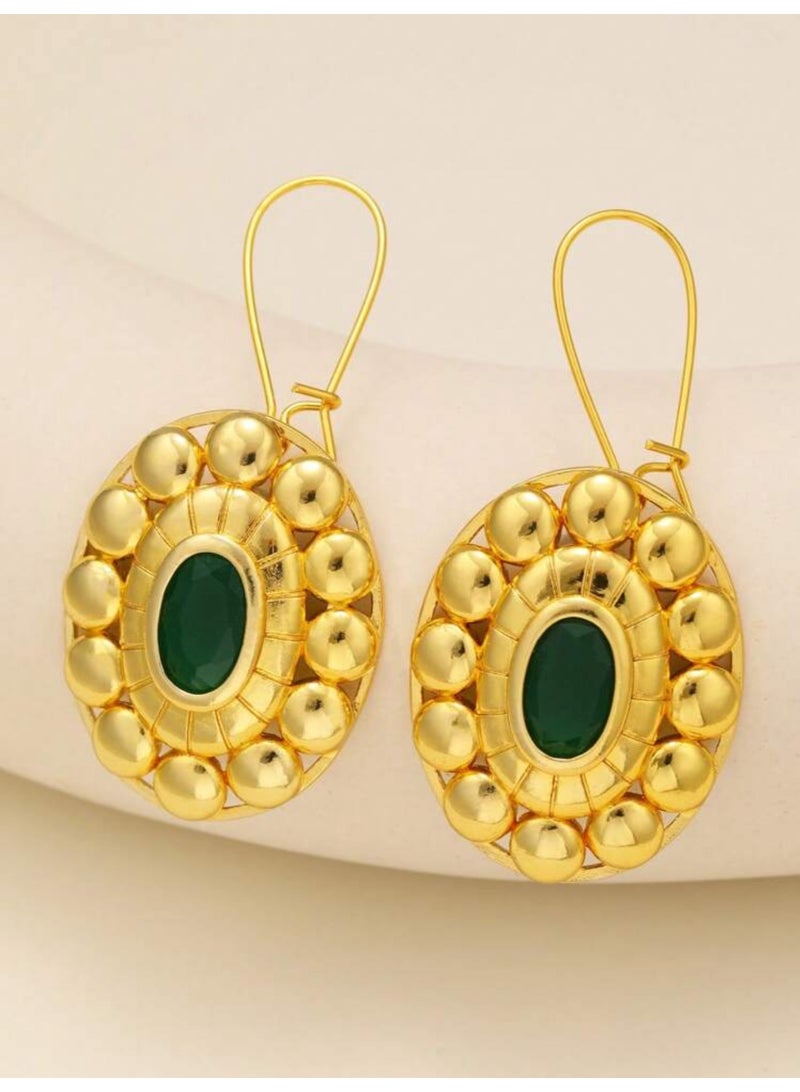 Dangle Charms Stylish & Elegant Gold Plated Earrings For Women - Image 1