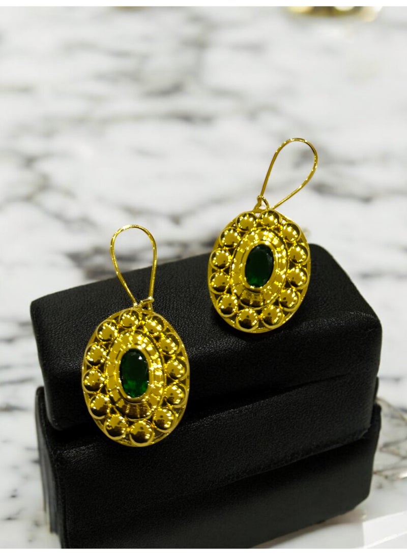 Dangle Charms Stylish & Elegant Gold Plated Earrings For Women - Image 3