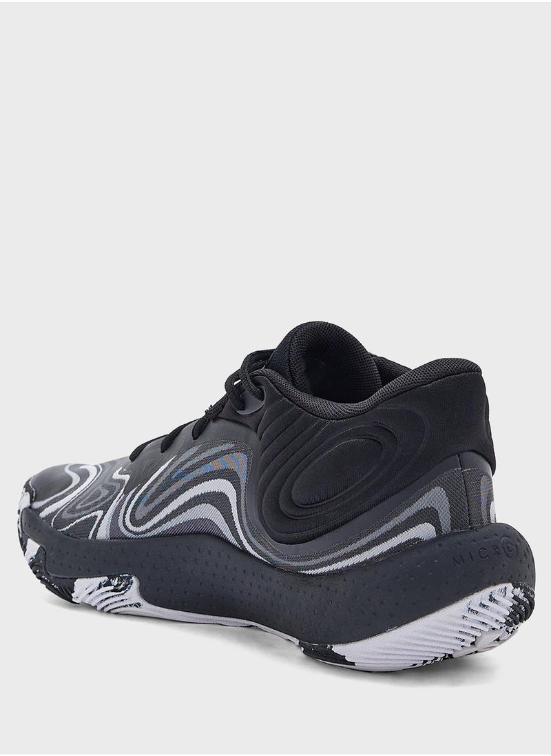 UNDER ARMOUR Unisex Spawn 6 Mid Top Sneakers  - Image 2
