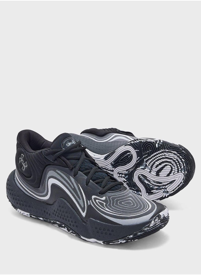 UNDER ARMOUR Unisex Spawn 6 Mid Top Sneakers  - Image 3