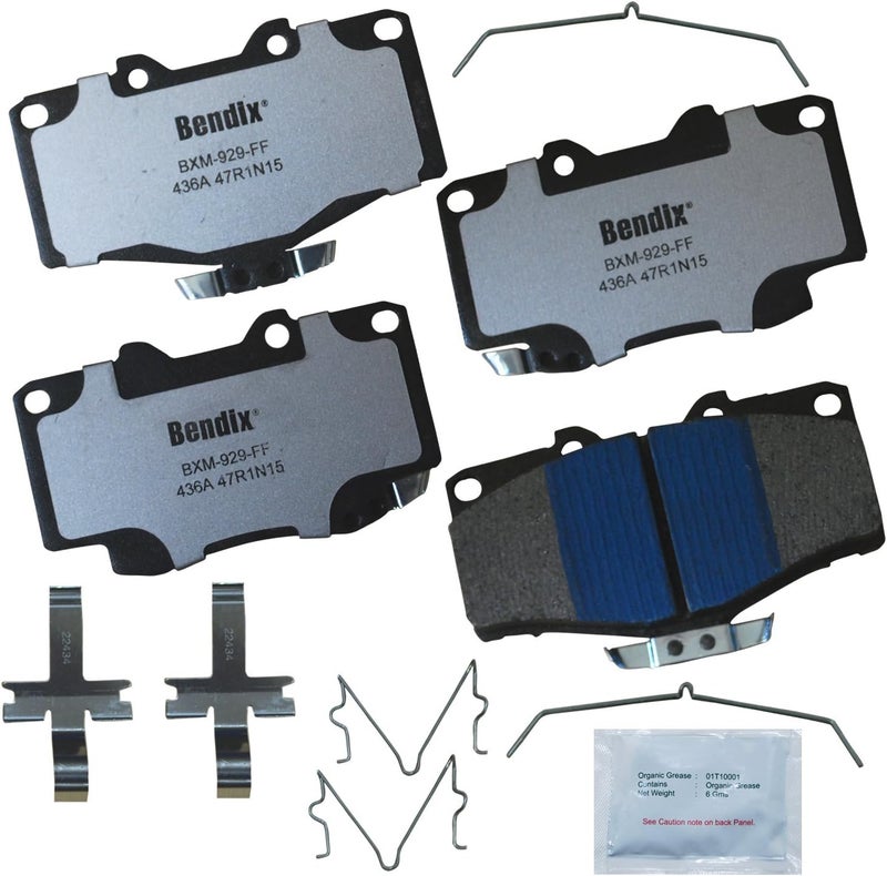 Bendix Fleet Metlok MKD436AFM Semi-Metallic Front Brake Pads for Toyota 4Runner 2002-2001, Hilux 2004, Tacoma 1998-1995 - Image 1