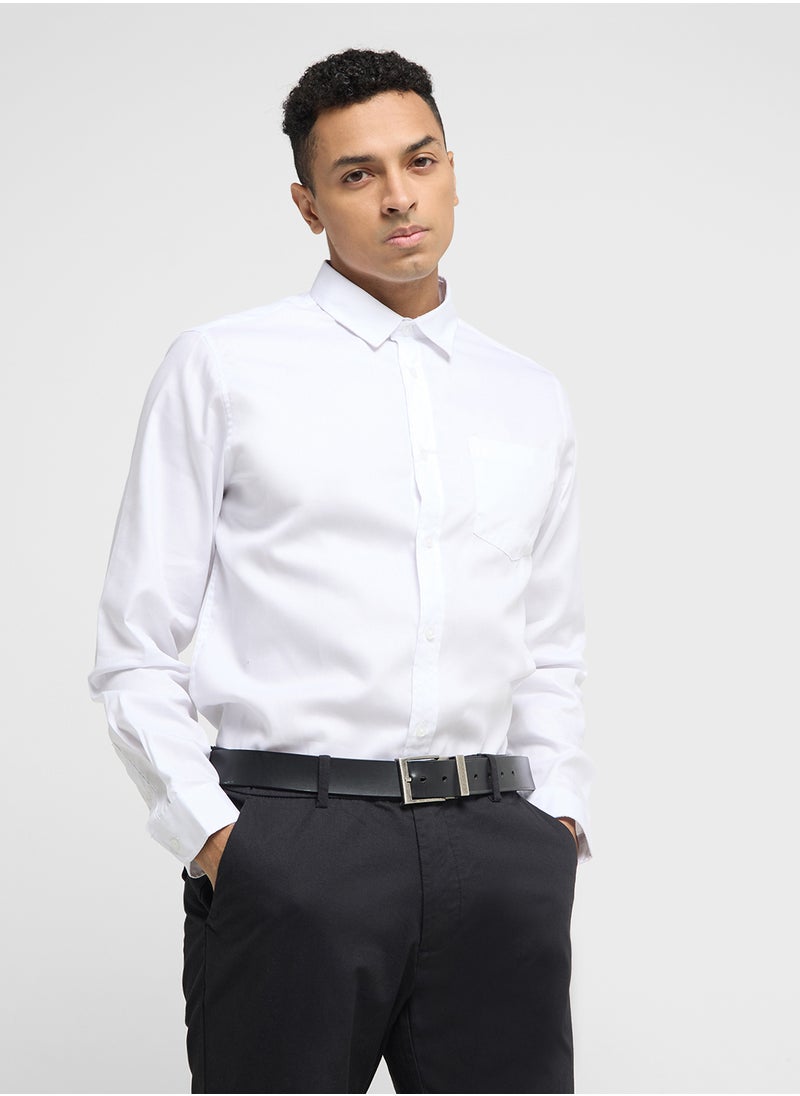 Robert Wood Long Sleeve Shirt   Single Pocket  - Image 1