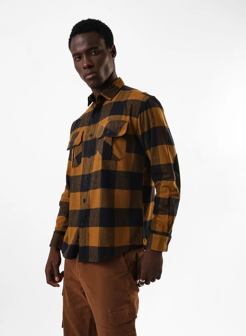 Dennis Lingo Men's Olive 100% Cotton Casual Button Down Relaxed Shirt