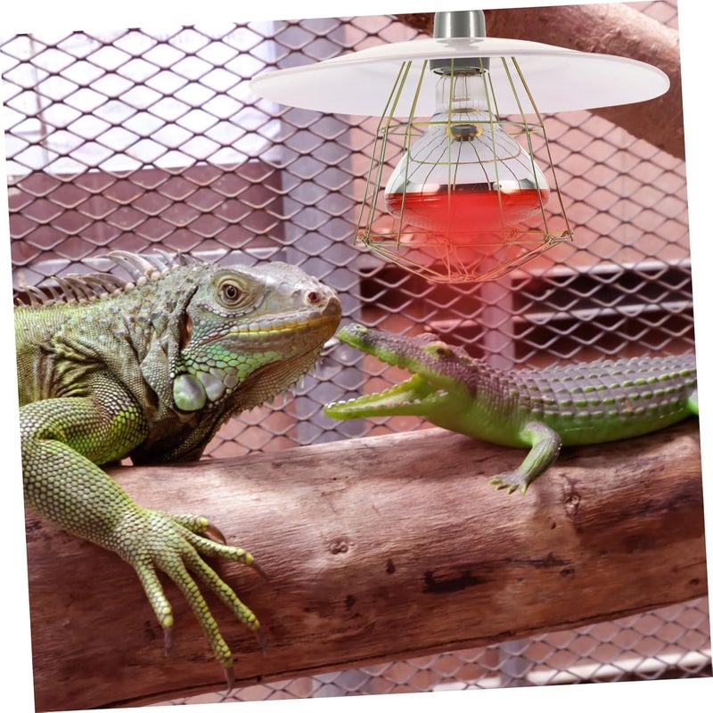 Uonlytech 1pc Livestock Warming Light Kit Heating Lamp for Pets Reptiles Cage Light Shade Easy to Install Operate for Comfort Cold Weather - Image 3