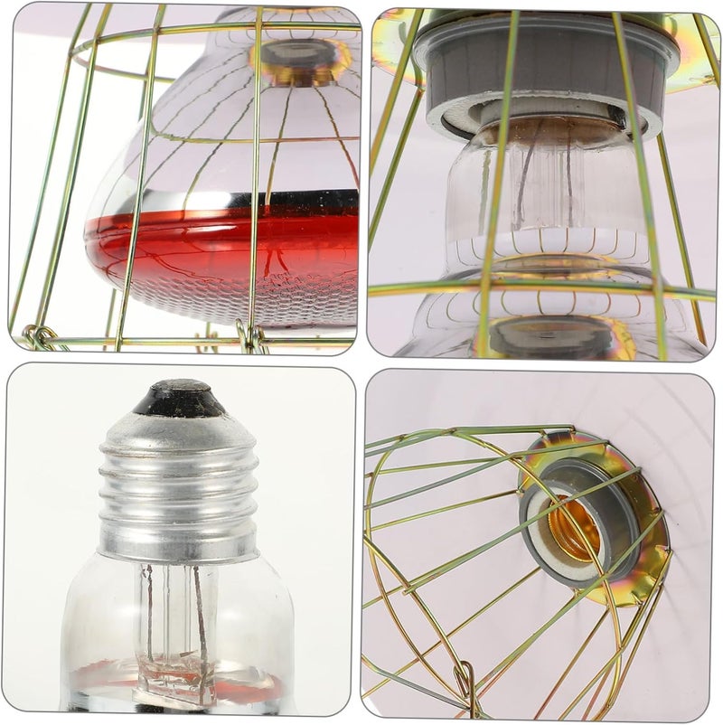 Uonlytech 1pc Livestock Warming Light Kit Heating Lamp for Pets Reptiles Cage Light Shade Easy to Install Operate for Comfort Cold Weather - Image 4