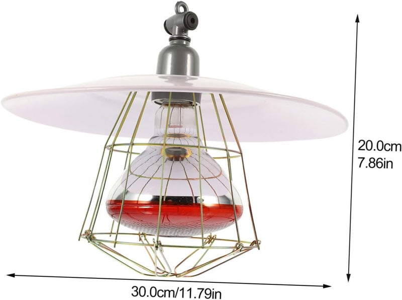 Uonlytech 1pc Livestock Warming Light Kit Heating Lamp for Pets Reptiles Cage Light Shade Easy to Install Operate for Comfort Cold Weather - Image 2