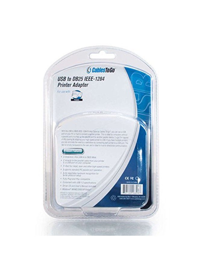 C2G /Cables to Go 16899 USB To DB25 Parallel Printer Adapter Cable, 182.8 cm - Image 5