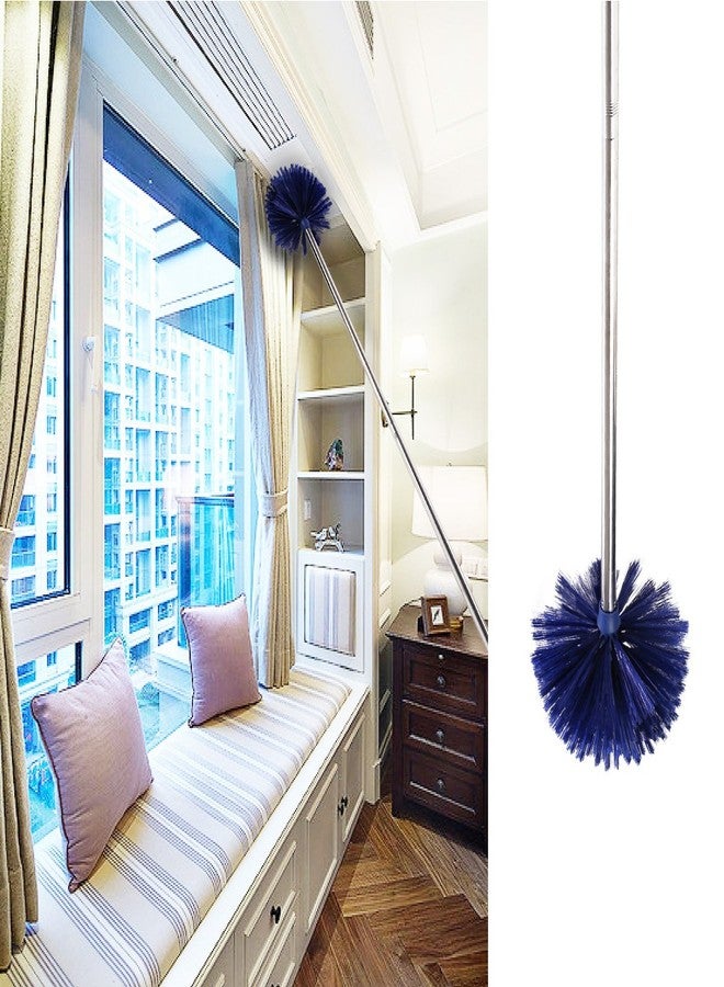 MEIBEI Cobweb Duster, MEIBEI Removable and Washable Ceiling Fan Duster with Long Handle-72.1", Non-Scratch Bristles Cobweb Brush for Cleaning High Ceiling, Book Shelve, Curtain Rod - Image 3