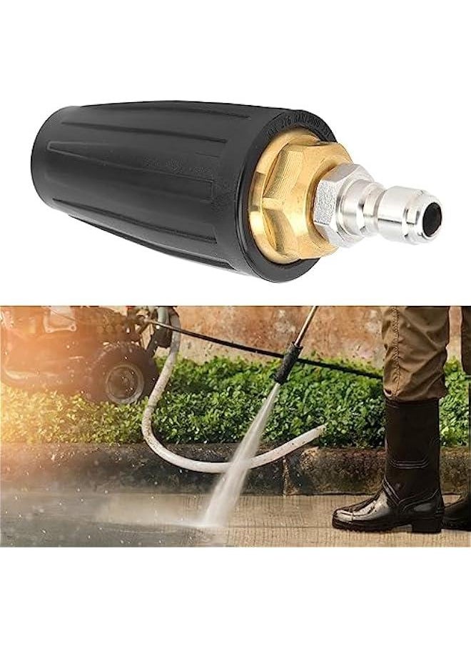 Pressure Washer Turbo Nozzle 4000 PSI, 360° Rotating Spray Tips for Washer with 1/4in Quick Connector