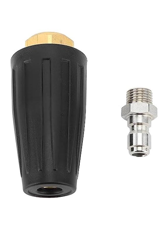 Pressure Washer Turbo Nozzle 4000 PSI, 360° Rotating Spray Tips for Washer with 1/4in Quick Connector