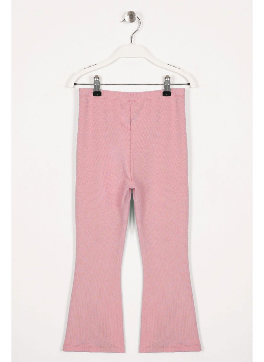 WEWE 724043 Girl 8-12 Years Old Cıma Stitched Front Leg Slit Detailed Ribbed Tights  - Image 3