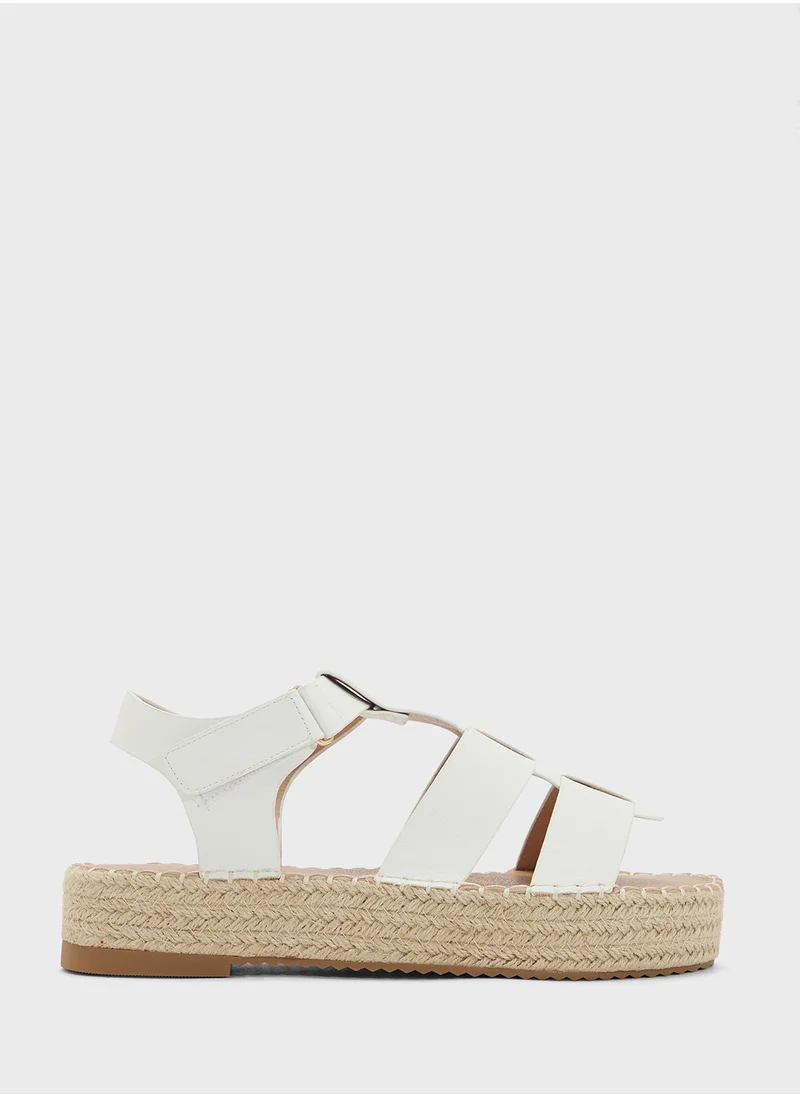 جينجر Low Wedge Summer Sandal