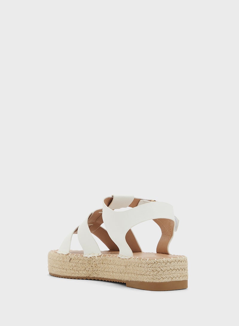 DOWN TO EARTH Low Wedge Summer Sandal  - Image 3