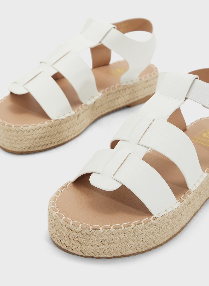 DOWN TO EARTH Low Wedge Summer Sandal  - Image 4
