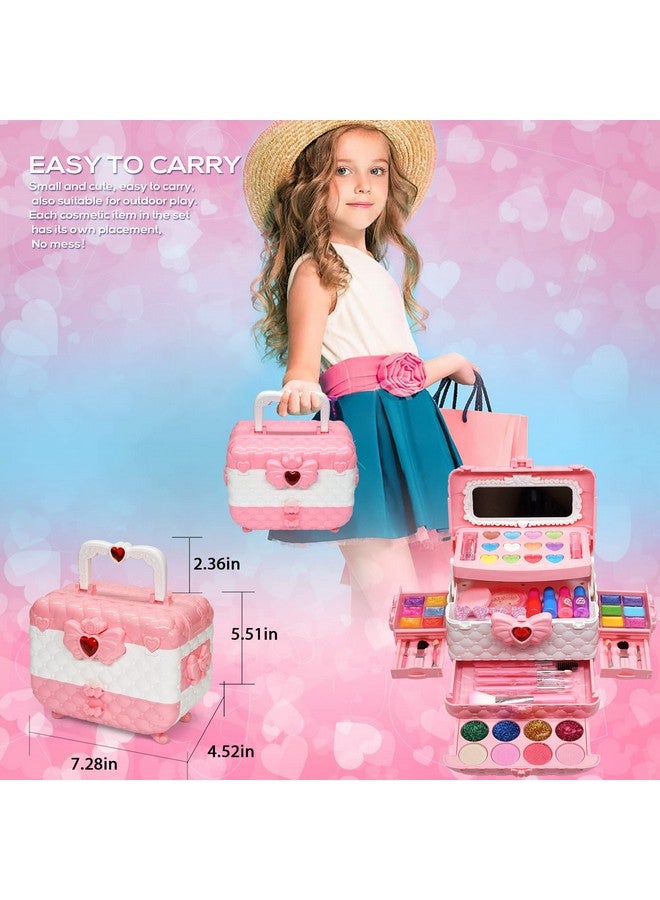 ROKKES Kids Makeup Kit for Girl - Toys for Girls Washable Make Up for Little Girls,Non Toxic Toddlers Cosmetic Kits,Child Play Makeup Toys for Girls, Age 4-12 Year Old Children Gift - Image 5