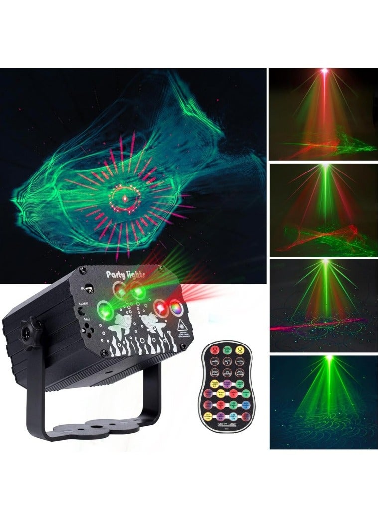 DJ Disco Party Laser Lights: LED Strobe Stage Laser Light with Sound Activated Remote Control - Music RGB Lighting Show for Indoor Club Dance  Rave (120 Patterns) - Image 1
