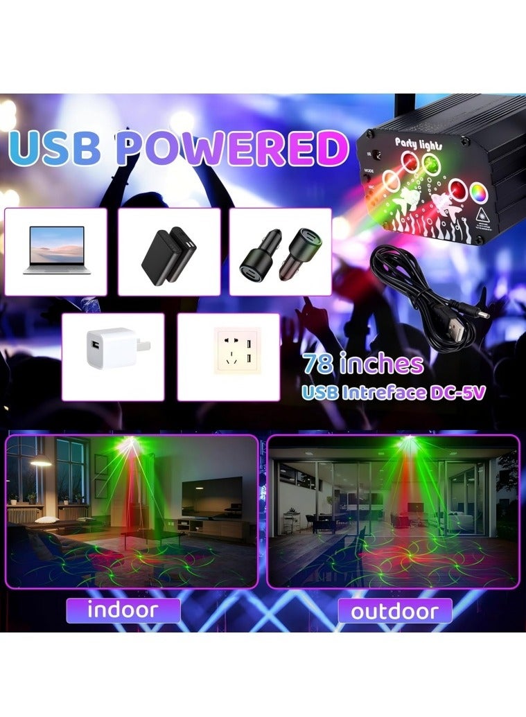 DJ Disco Party Laser Lights: LED Strobe Stage Laser Light with Sound Activated Remote Control - Music RGB Lighting Show for Indoor Club Dance  Rave (120 Patterns) - Image 4