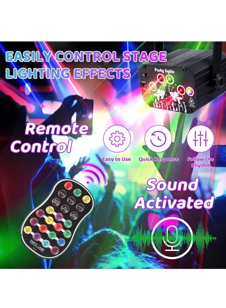 DJ Disco Party Laser Lights: LED Strobe Stage Laser Light with Sound Activated Remote Control - Music RGB Lighting Show for Indoor Club Dance  Rave (120 Patterns) - Image 2