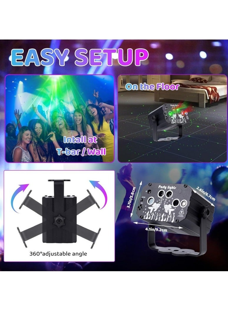 DJ Disco Party Laser Lights: LED Strobe Stage Laser Light with Sound Activated Remote Control - Music RGB Lighting Show for Indoor Club Dance  Rave (120 Patterns) - Image 5