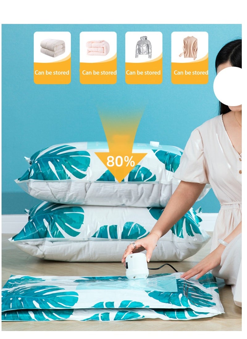 Arabest Vacuum Storage Bag Set Of 13 Pieces Can Be Reused for Over 80% Of Storage Space, Saving Sealed Compression Bags With Electric Pumps for Travel | Clothing, Comfort Products, Pillows, Curtains, Blankets  - Image 2