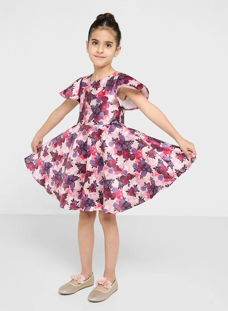 Chi Chi London Girls Floral Print Dress