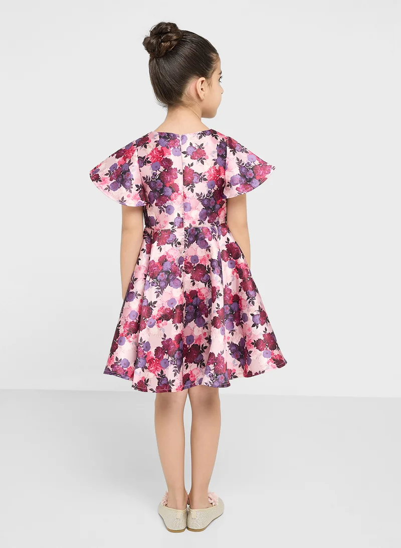 Chi Chi London Girls Floral Print Dress