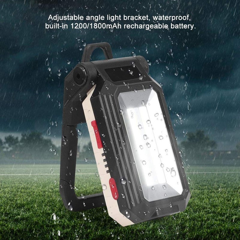 USB Rechargeable Folding LED COB Work Light With Magnetic Base ABS Nylon Material - Image 4
