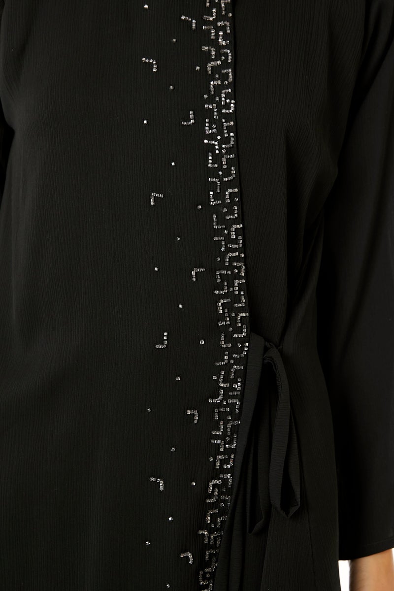 Moistreet Embellished Long Sleeve Top & Pant Set - Image 4