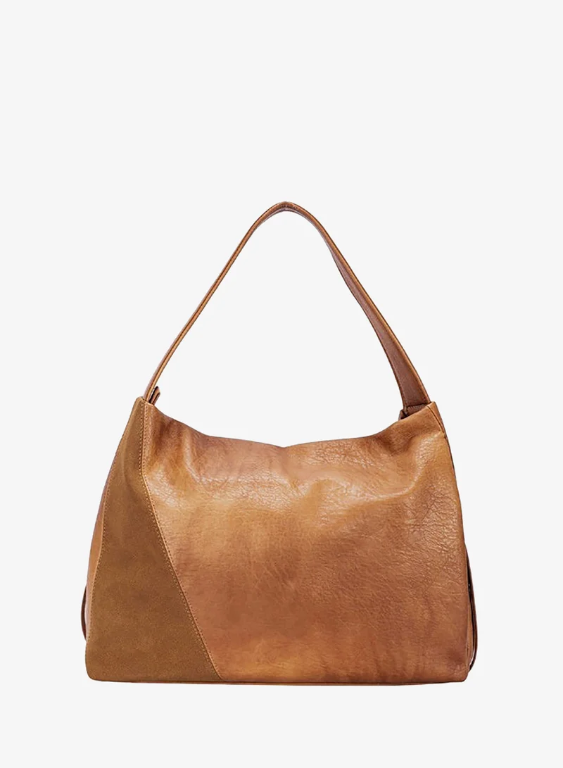 David Jones Pumpkin Spice David Jones women leather hobo style bag with slouchy shoulder- soft Pu Durable Daily casual purse in model Cm7683- Medium Size soft structure PU bag for women for Women | Best Price UAE