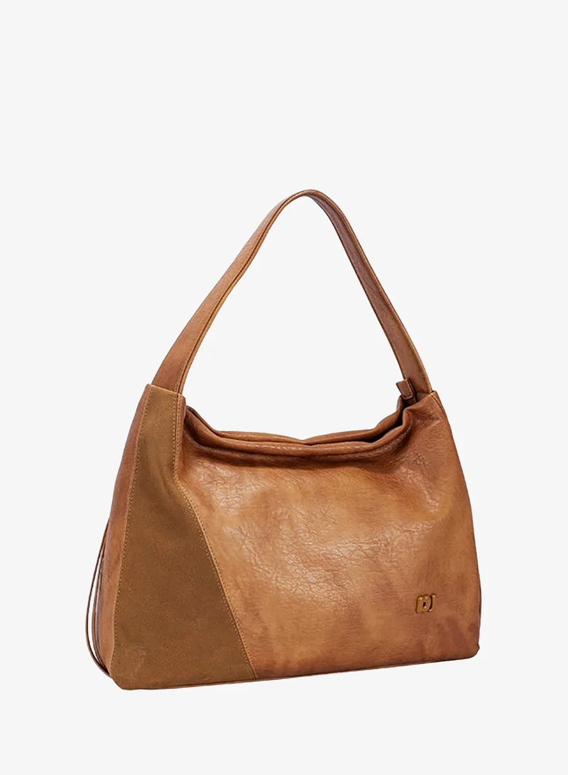 David Jones Pumpkin Spice David Jones women leather hobo style bag with slouchy shoulder- soft Pu Durable Daily casual purse in model Cm7683- Medium Size soft structure PU bag for women for Women | Best Price UAE