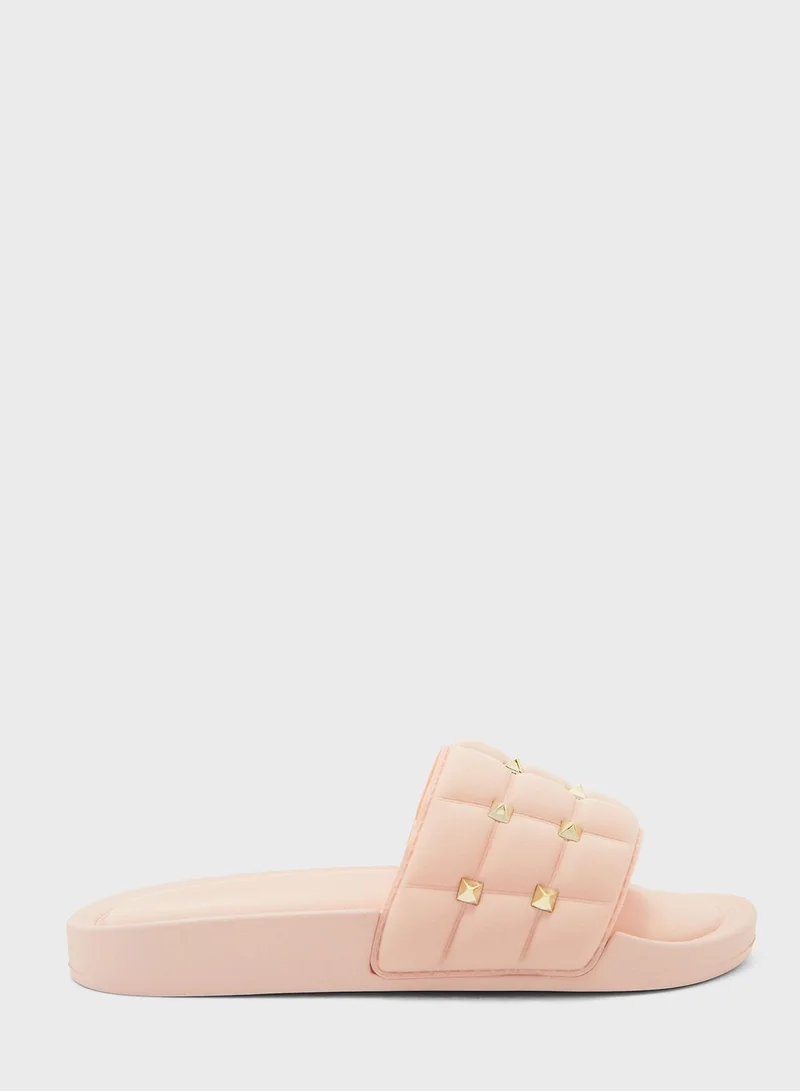 Ginger Ladies Quilted Stud Slider