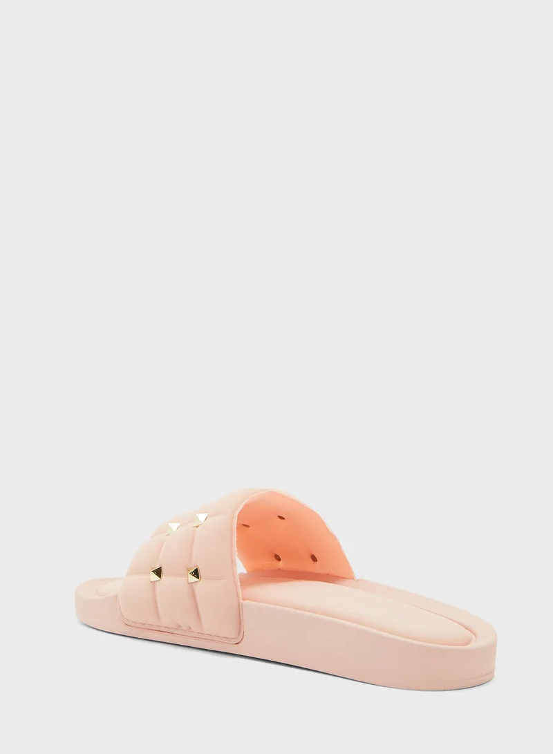 Ginger Ladies Quilted Stud Slider