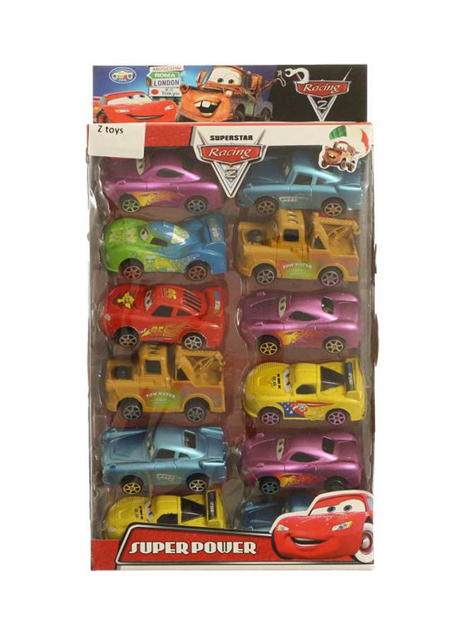 زتويز كارز سوبرستار ريسينغ سيت 12 بي سي دي للجنسين ، متعدد الألوان متعدد الألوان