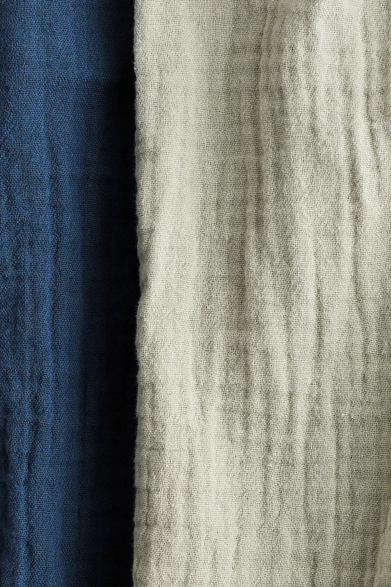 اتش اند ام بنطلون من قطن الموسلين مكون من قطعتين