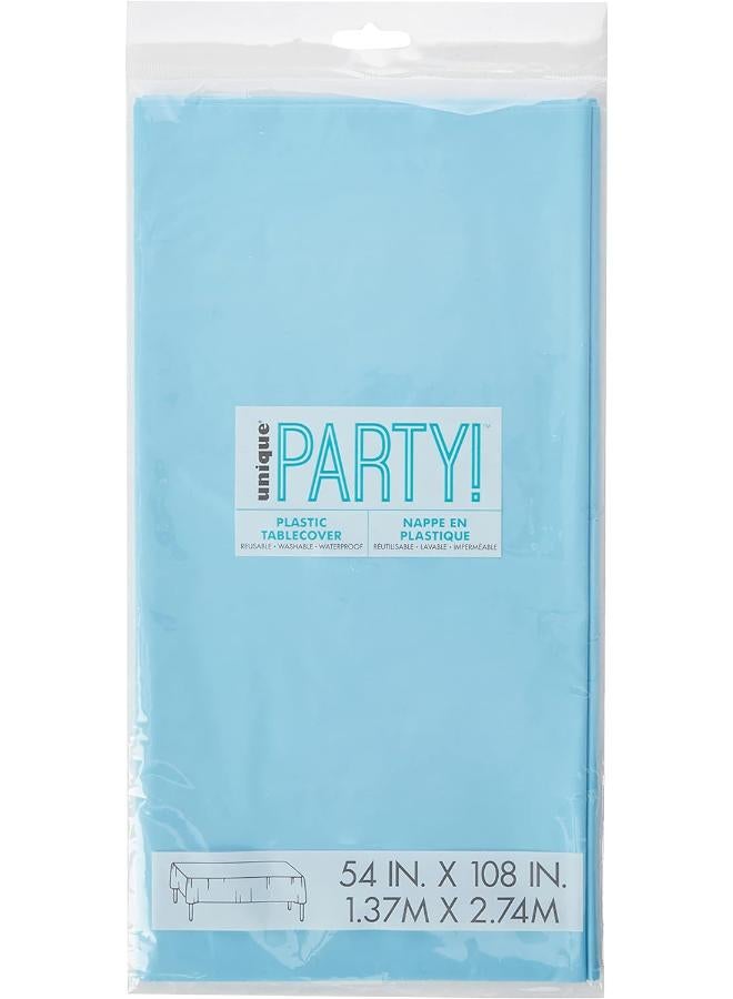 Unique Powder Blue Table Cover - Image 1