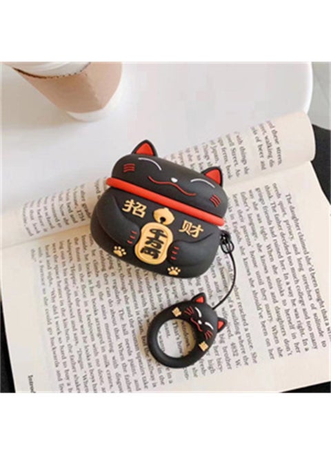 AirPods 4Th Generation Cartoon Silicone Soft Protective Cover Suitable For Apple Wireless Bluetooth Headphone Case Hot Sale In Foreign Trade-Color:J1 Model (with Ring)-Applicable Models:Airpods 4 (2024 Version)