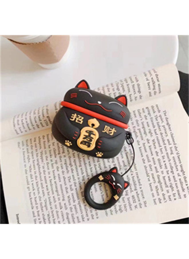 Generic - AirPods 4Th Generation Cartoon Silicone Soft Protective Cover Suitable For Apple Wireless Bluetooth Headphone Case Hot Sale In Foreign Trade-Color:J1 Model (with Ring)-Applicable Models:Airpods 4 (2024 Version) - Image 1