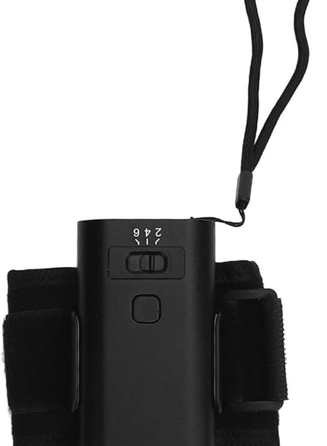 Black 395nm LED Nail Lamp 6W Adjustable Brightness Portable Wrist Curing Light For Gel Nails And Lash Extensions - Image 1