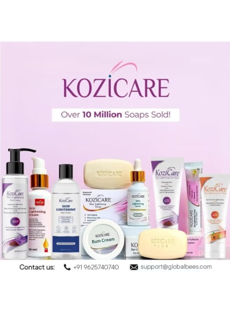Kozicare Skin Lightening Non-Sticky Cream Lotion | Enriched with 3% Kojic Acid, 1% Alpha Arbutin, 1% Glutathione, 2% Niacinamide, 2% Vitamin C | Best for Melasma, Pigmentation, Dark/Age Spots, Uneven Skin Shade - 15gm (New Formula) - Image 5