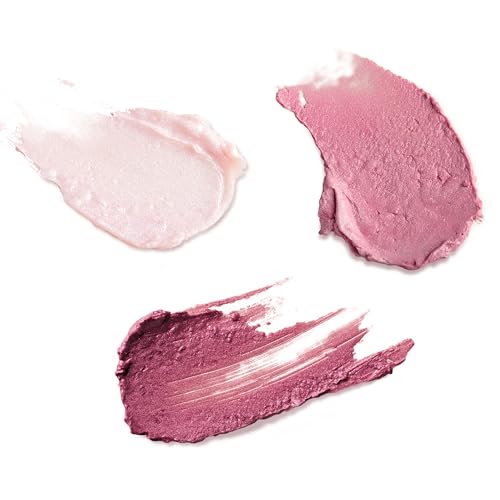 Burt's Bees Christmas Gifts, Lip Shimmer Pink Collection, Tinted Lip Balm Stick, Moisturizing for Hydration with Natural Glowy Pigmented Finish & Buildable Color, Value Pack, 3 Tubes x 0.09 Oz - Image 4