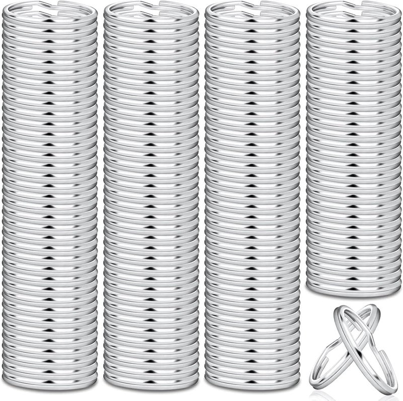 Paxcoo 200Pcs 25mm Split Key Chain Rings for Key Organization and DIY Crafts - Image 1