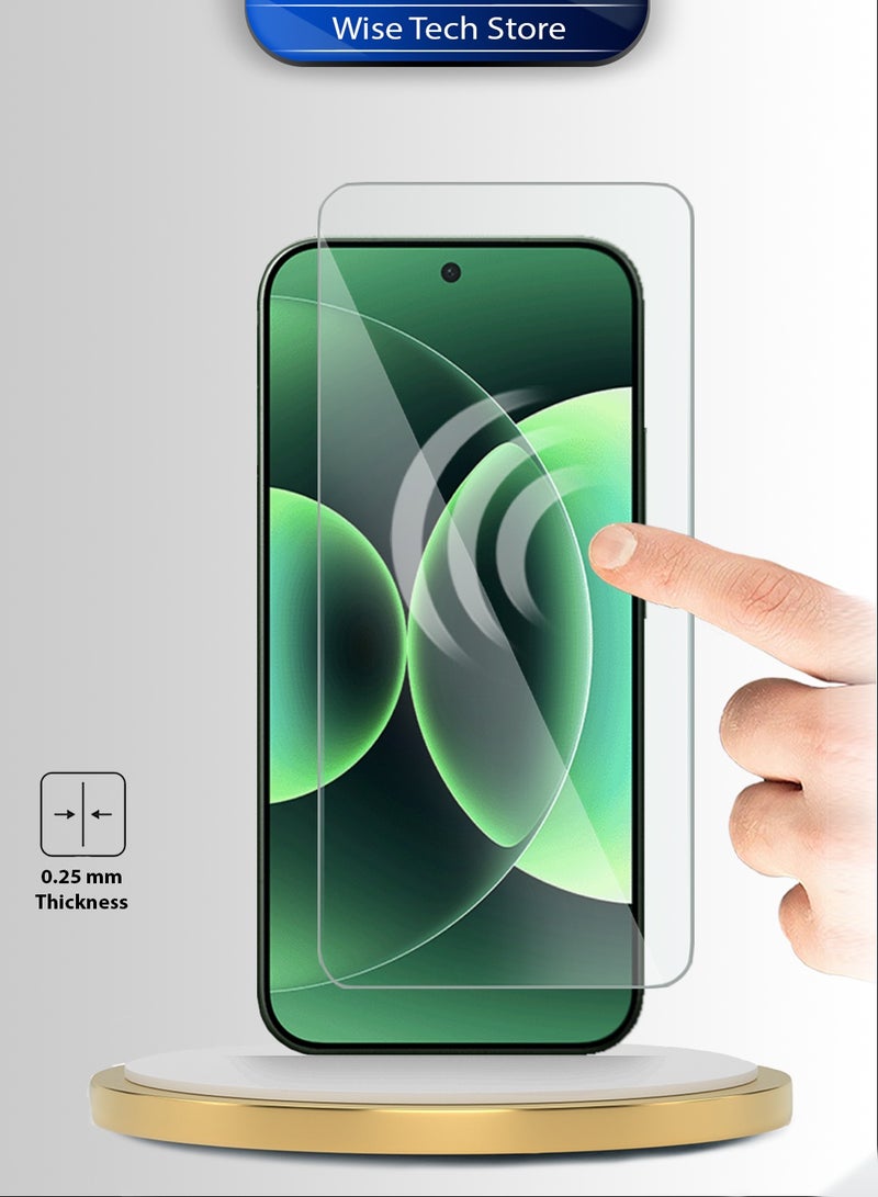 دبليو تيك واقي شاشة زجاجي مقسّى مقوّى 9H 2.5D بحواف منحنية من سلسلة WTech المميزة لهاتف شاومي 17 برو ماكس 5G 2025 (MSG9CN) - شفاف - Image 4