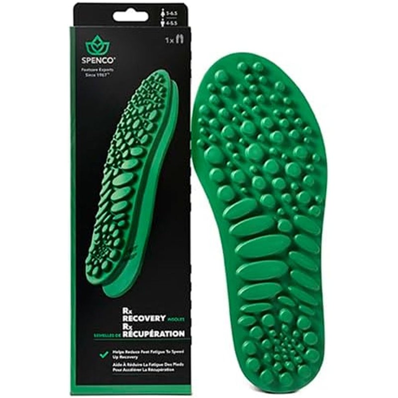 Spenco Recovery Insolesâ€“ Massage-Like Pressure Nodes for Foot Fatigue Relief, Multi-Density Arch Support, Full-Length Cushioning, Breathable & Slim Fit, Men's 8-9.5/Women's 9-10.5 - Image 1