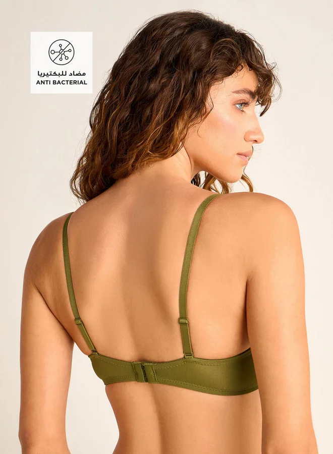 Splash FAV Set of 2 - Bow Detail Wired Balconette Bra with Hook and Eye Closure